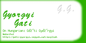 gyorgyi gati business card